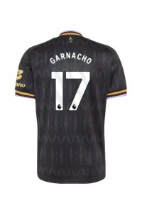 Aston Villa Alejandro Garnacho #17 Jalkapallovaatteet Vieraspaita 2026-27 Lyhythihainen